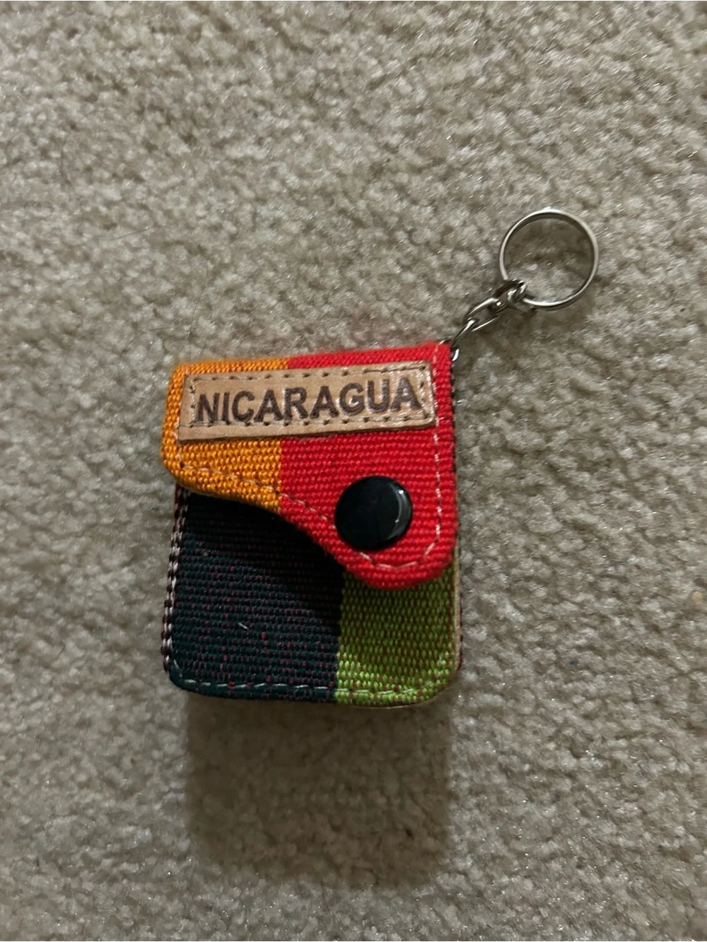 Nicaragua Multicolor Keychain Pouch